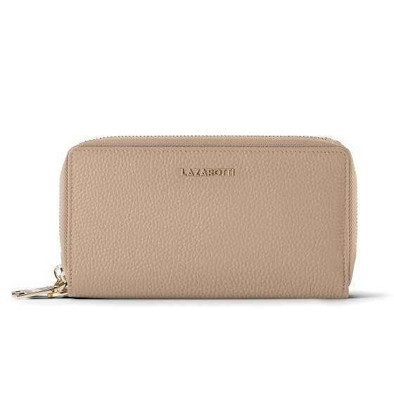 Lazarotti Bologna Leather XL Double Zip-Around Wallet RFID Leather 20 cm