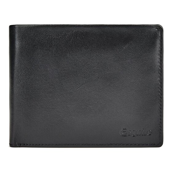 Esquire Silk Wallet RFID protection Genuine Leather 12 cm