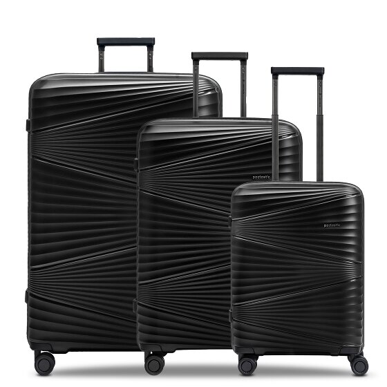Pactastic Collection 02 THE THREE SET 4 wheels Suitcase set 3-piece