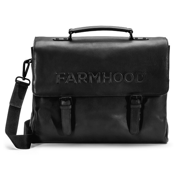 Farmhood Memphis briefcase XXL 3 compartments leather 39 cm
