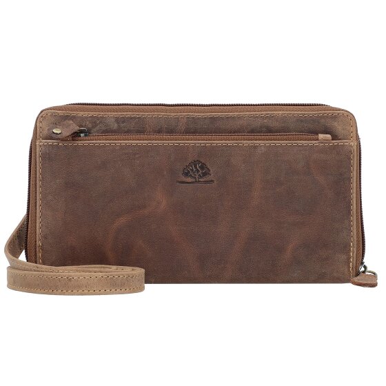 Greenburry Vintage Clutch purse RFID protection Leather 21 cm