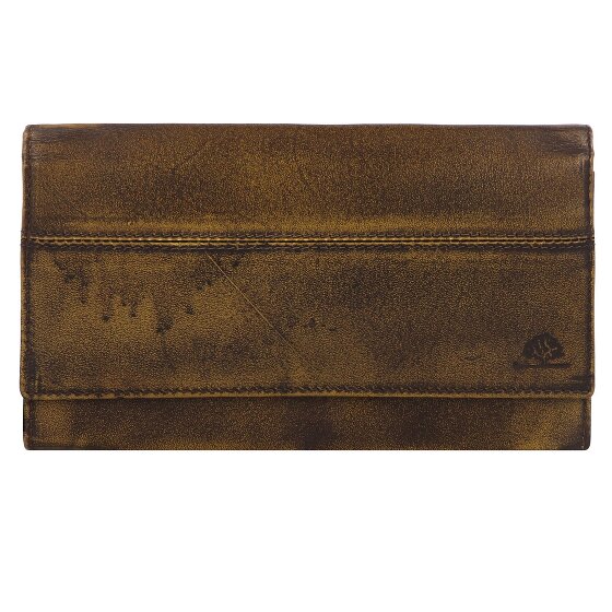 Greenburry Destressed Wallet RFID protection Leather 13 cm