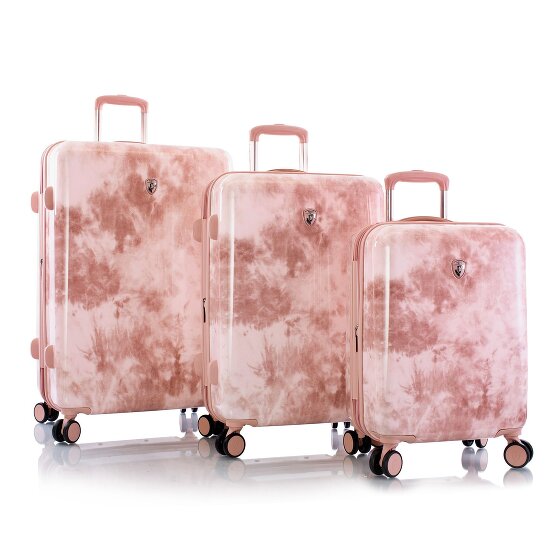 Heys Black Camo 4 wheels Suitcase set 3-piece with expansion pleat