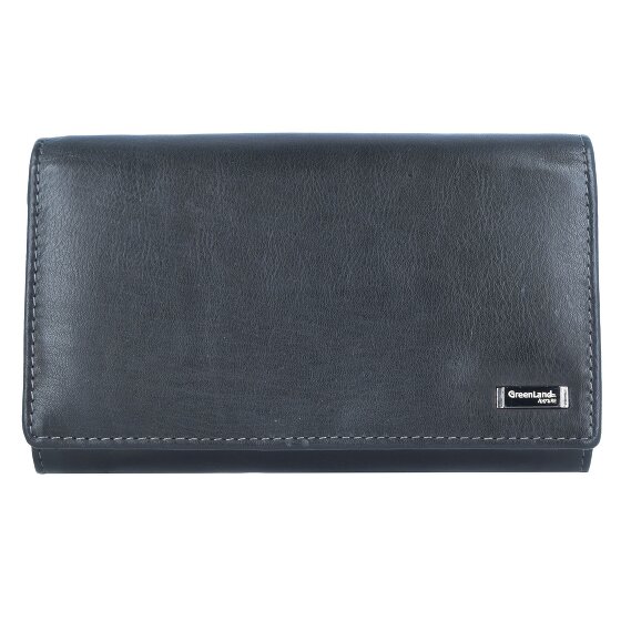Greenland Nature Black Nappa wallet RFID leather 16 cm