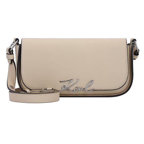 Karl Lagerfeld Signature Shoulder Bag Leather 24 cm