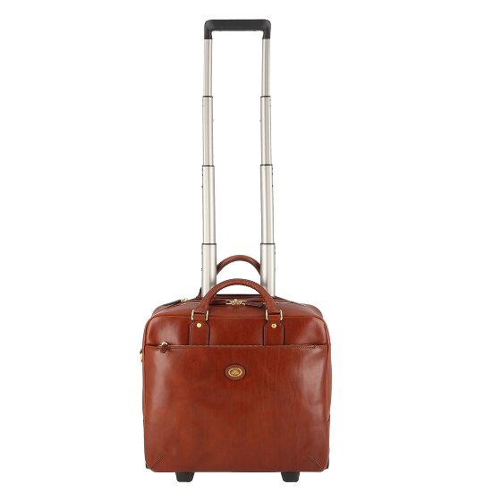 The Bridge Stovia 2 wheels Pilot trolley Leather 39 cm Laptop compartment