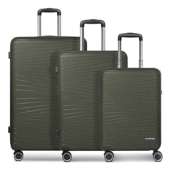 Franky Dallas 3.0 4-wheel suitcase set 3-piece with expansion fold