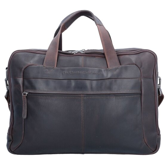 The Chesterfield Brand Wax Pull Up Briefcase Leather 44 cm Laptop compartment