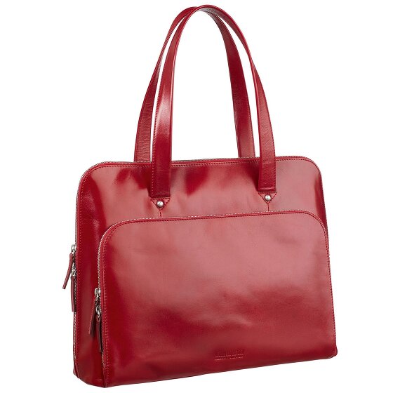 Leonhard Heyden Cambridge shoulder bag leather 41 cm laptop compartment
