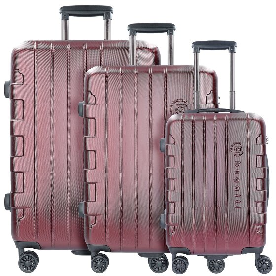Bugatti Galatea 4 roll suitcase set 3pcs.