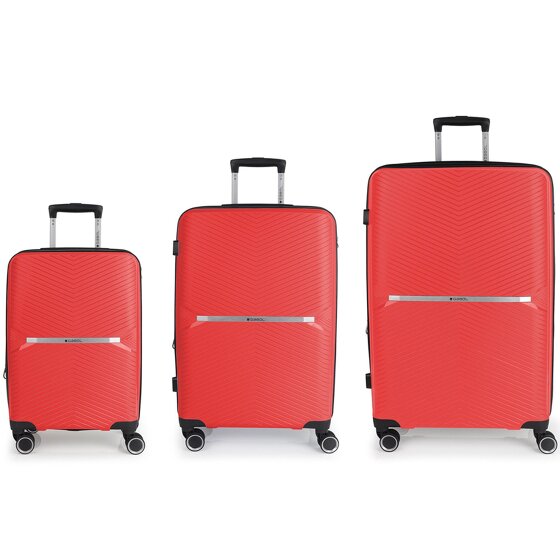 Gabol Kume 4 wheels Suitcase set 3-piece with expansion pleat