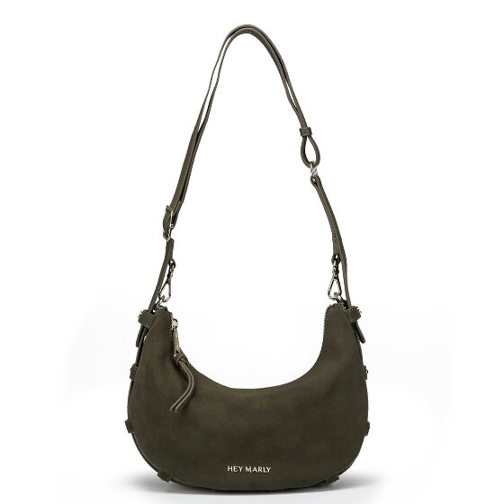 Hey Marly Lifetime Sister Suede Shoulder Bag Leather 25 cm