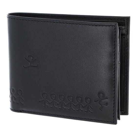 oxmox Leather Wallet RFID protection Genuine Leather 12 cm