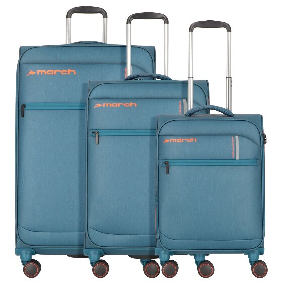 March15 Trading Silhouette 4 wheels Suitcase set 3-piece with expansion pleat