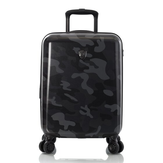 Heys Black Camo 4 wheels Cabin trolley S 53 cm with expansion pleat