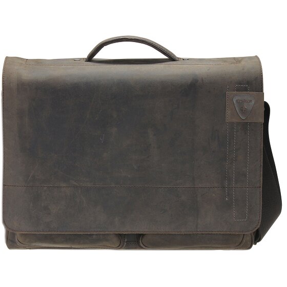 Strellson Richmond Messenger BriefBag XL leather 41 cm laptop compartment