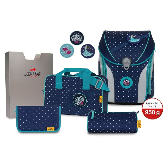 DerDieDas ErgoFlex Max Buttons school bag set 5pcs.