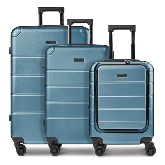 Police Dublin 4 wheels Suitcase set 3-piece Expandable