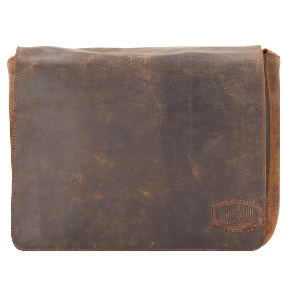 Pride and Soul Ben shoulder bag leather 33 cm laptop compartment