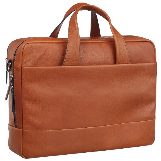 Leonhard Heyden Hamburg briefcase leather 40 cm laptop compartment