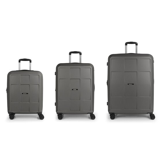Gabol Montreal 4 wheels Suitcase set 3-piece with expansion pleat