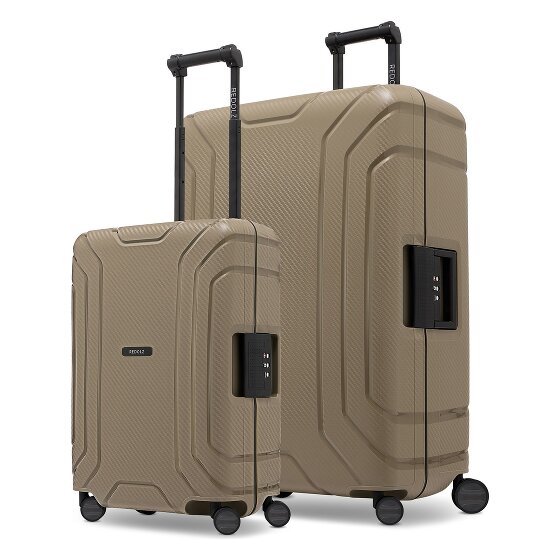 Redolz Essentials 15 4-wheel 15 suitcase set 2 pcs. with three-point closure
