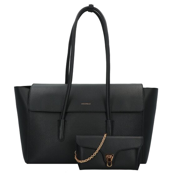 Coccinelle Double Beat Shopper Bag Leather 47 cm