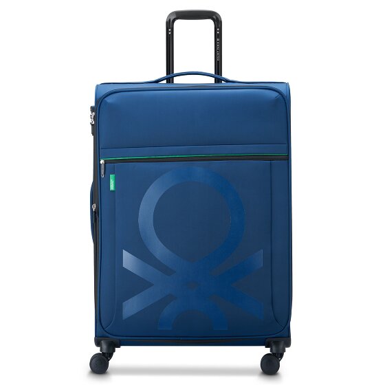 Delsey Paris x United Colors of Benetton Color Block 4-wheeled trolley 77cm with expansion fold