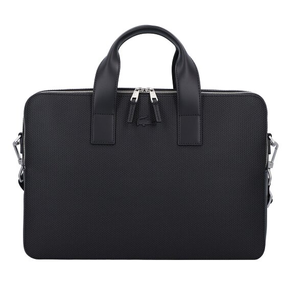 Lacoste Chantaco briefcase leather 39 cm laptop compartment