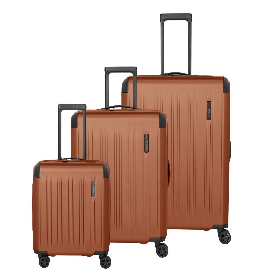 Travelite Dynamiic 4 wheels Suitcase set 3-piece with expansion pleat
