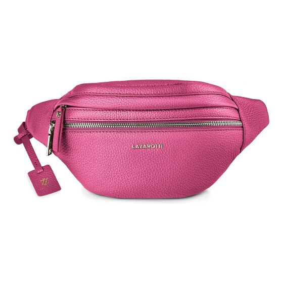 Lazarotti Bologna Leather Double-Zip Bum Bag, Crossbody, Leather, 25 cm