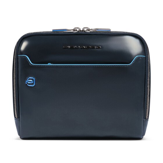 Piquadro Blue Square Shoulder bag Leather 21 cm