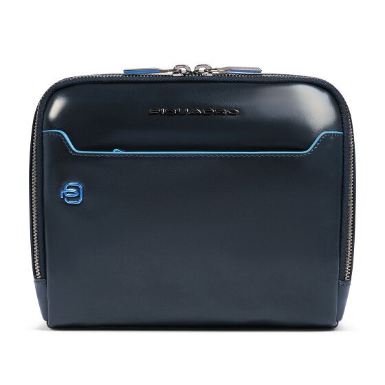 Piquadro Blue Square Shoulder bag Leather 21 cm