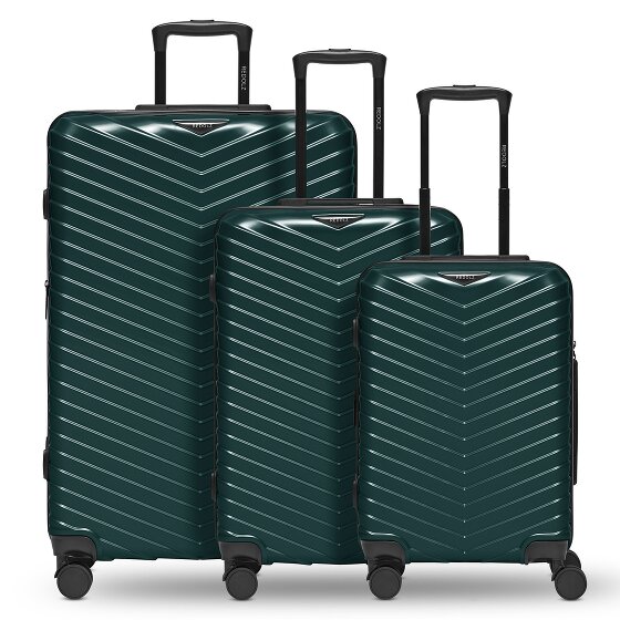 Redolz Essentials 18 4 wheels Suitcase set 3-piece with expansion pleat