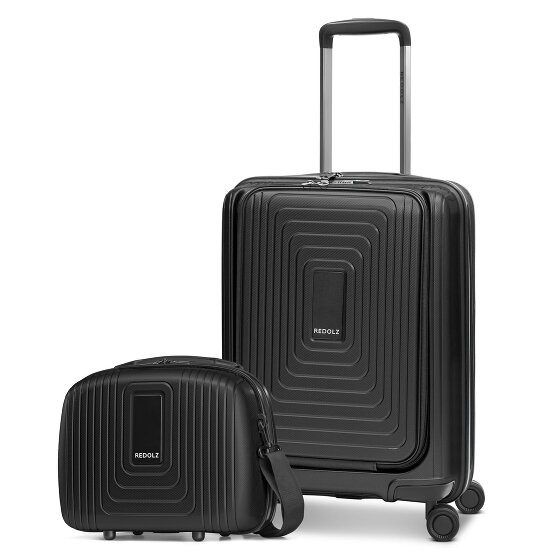 Redolz Essentials 14 suitcase set 2 pcs. cabin trolley with stretch fold + beauty case
