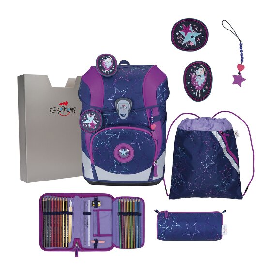 DerDieDas ErgoFlex Tiny LED School bag set