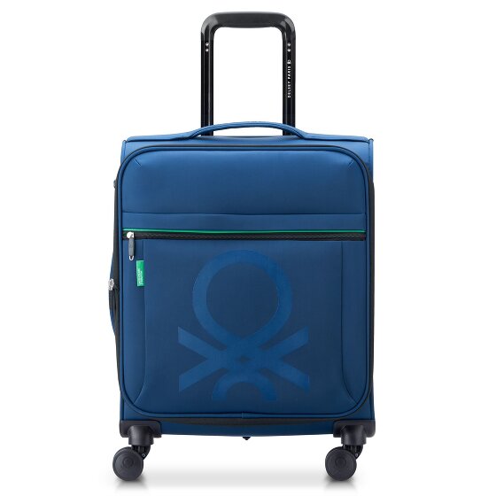 Delsey Paris x Colors Benetton Color Block 4-wheeled cabin trolley 55 cm with expansion fold