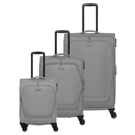 Travelite Umbria 4 wheels Suitcase set 3-piece with expansion pleat