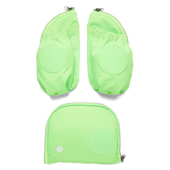 ergobag Accessories Fluo Led Side Pockets Safety Set 3pcs.