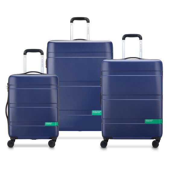 Delsey Paris x United Colors of Benetton Now Hardside 4-wheel suitcase set 3 pcs. with expansion fold