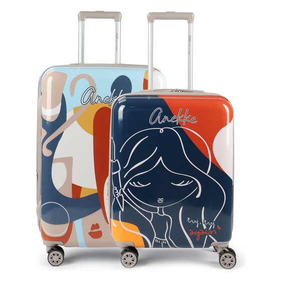 Anekke Eikon 4 wheels Suitcase set 2-piece with expansion pleat