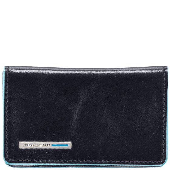 Piquadro Blue Square Business card case Genuine Leather 10 cm