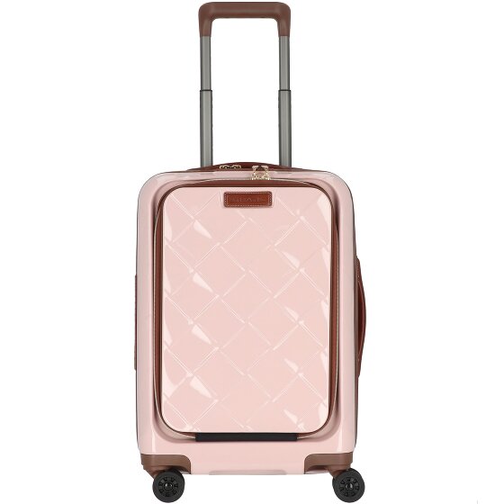 Stratic Leather & More 4 wheels Cabin trolley 55 cm Laptop compartment