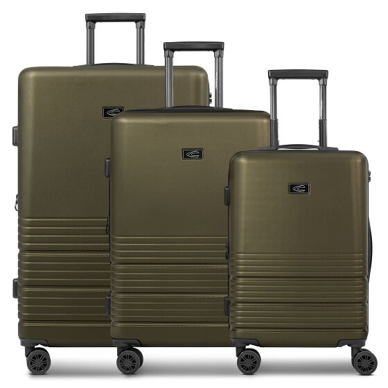 camel active Hanoi 4 wheels Suitcase set 3-piece with expansion pleat
