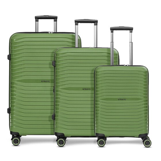 Stratic Shine 4 wheels Suitcase set 3-piece with expansion pleat Stratic Shine 4 wheels Suitcase set 3-piece with expansion pleat