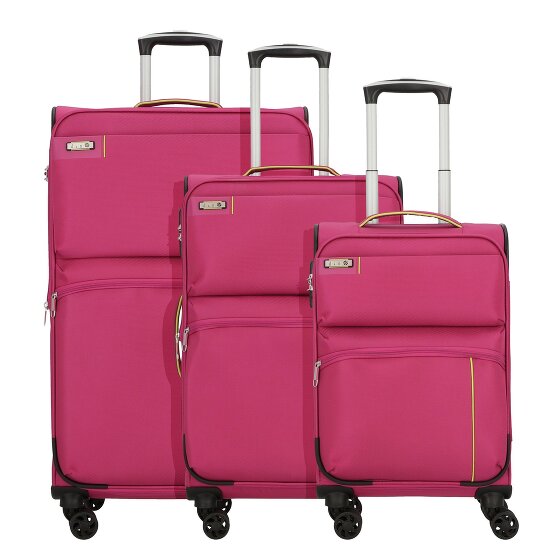 d&n Travel Line 6704 4 Roll Suitcase Set 3pcs.