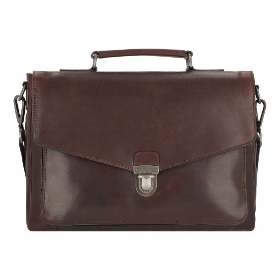 Leonhard Heyden Roma briefcase leather 39 cm laptop compartment