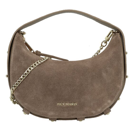 Hey Marly Lifetime Sister Suede Shoulder Bag Genuine Leather 25 cm