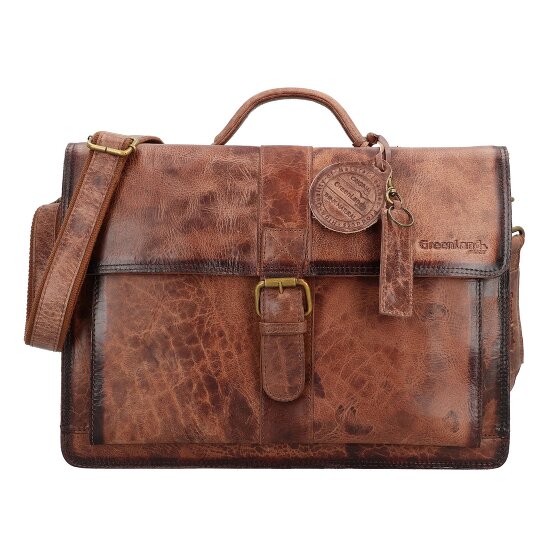 Greenland Nature Mascu & Line Briefcase Leather 40 cm