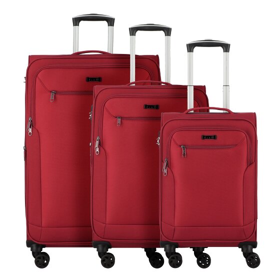 d&n Travel Line 6804 4 Roll Suitcase Set 3pcs.